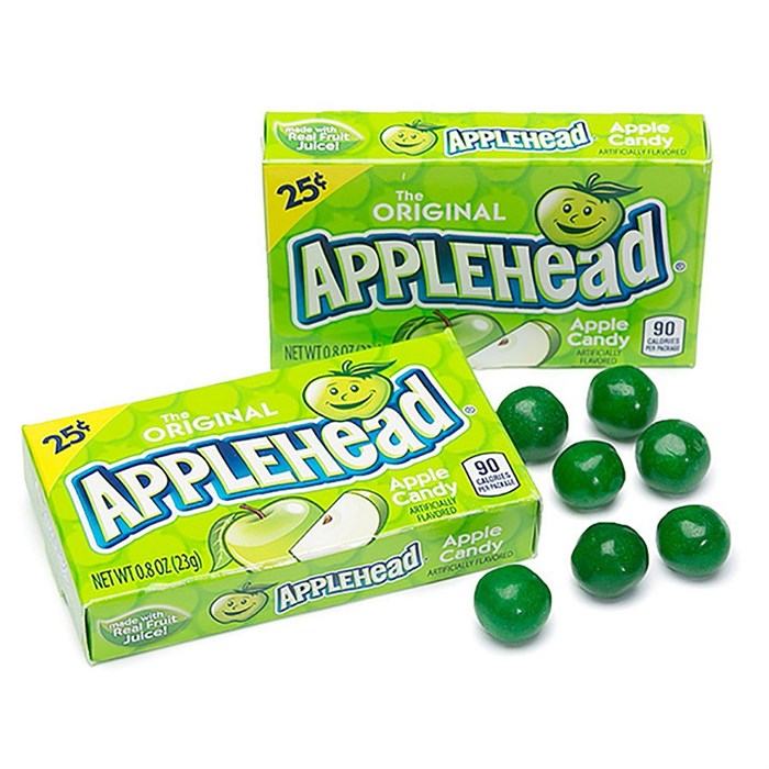 The Original Applehead жевательные конфеты с яблочным вкусом 23 гр - фото 38140