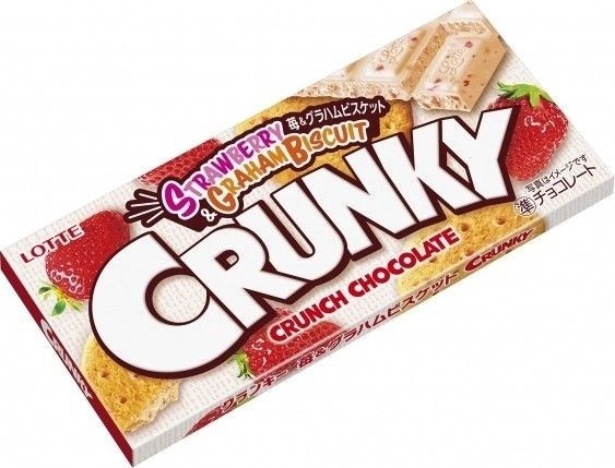 Crunky Crunch Chocolate Strawberry шок. со вкусом клубники 45 гр. - фото 38234