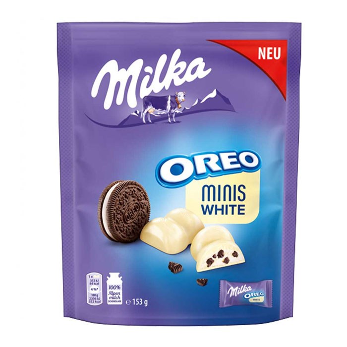 УДMilka Oreo Minis White белый шоколад с печеньем 135 гр - фото 38251