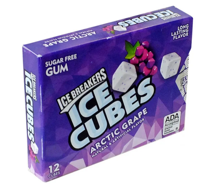Ice breakers Ice Cubes Arctic Grape жев. резинка 26,7 гр. - фото 38285