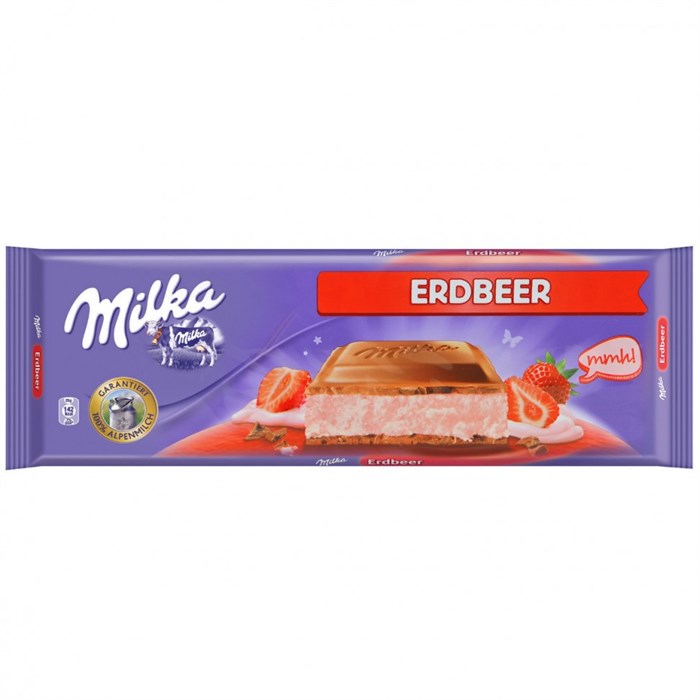 УДMilka Strawberry Joghurt Шоколадная плитка с клубничным йогуртом 300 гр 99830 - фото 38290