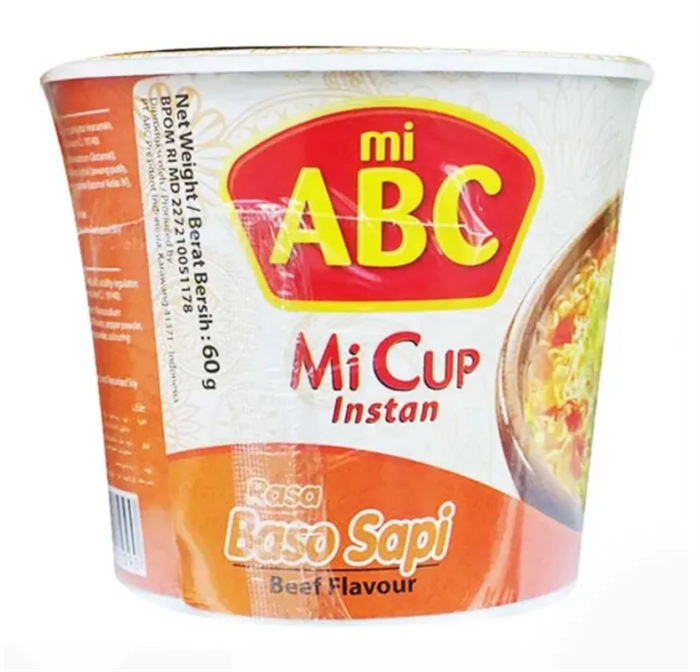 Mi ABC Лапша быстрого приготовления со вкусом Мясные фрикадельки 60 гр - фото 38354