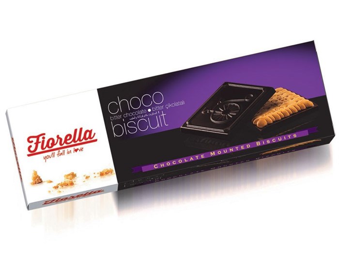 Fiorella Chocobiscuit Bitter Chocolate печенье Фиорелла с темным шоколадом 102 гр - фото 38396