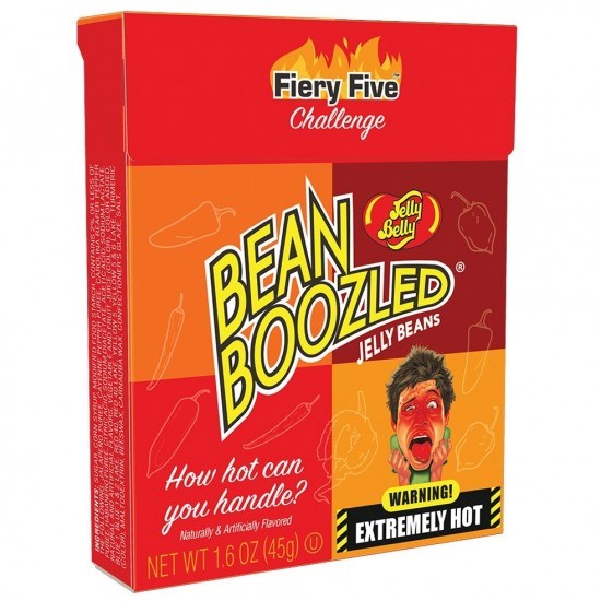 Jelly Belly Bean Boozled Flaming Five конфеты острые ассорти 45 гр - фото 38482