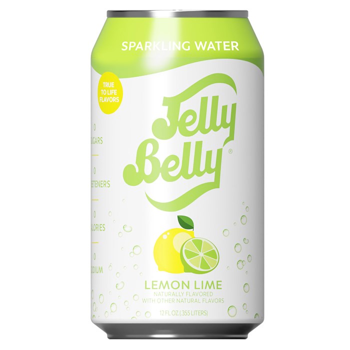 Jelly Belly Lemon Lime газированный напиток со вкусом лимона и лайма 355 мл - фото 38523