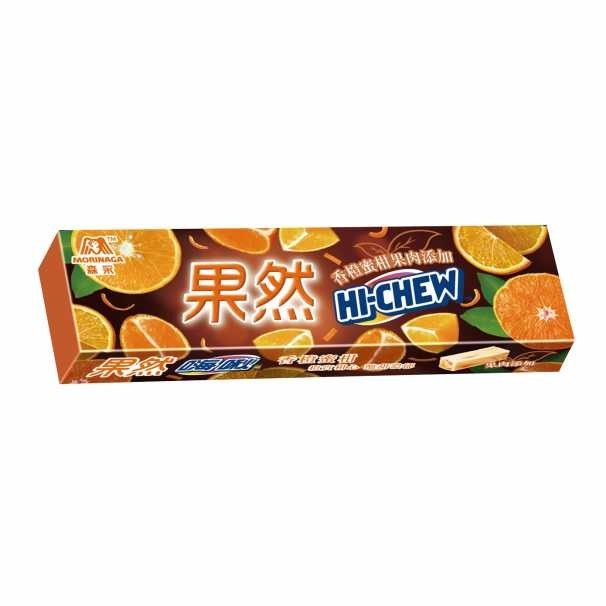 Morinaga жев. конфета со вкусом апельсина и мандарина 55 гр - фото 38528