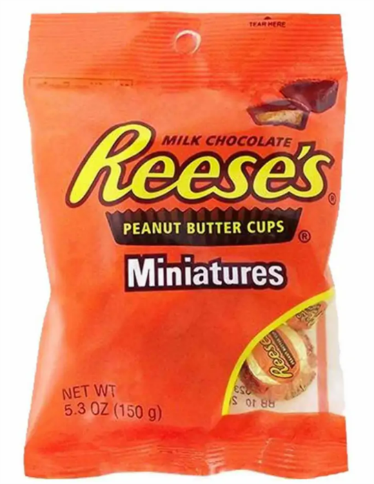 Herheys Reeses Peanut butter cups miniature шок. конфеты150 гр - фото 38648