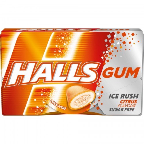 Halls Citrus жевательная резинка со вкусом цитруса 18 гр - фото 38791