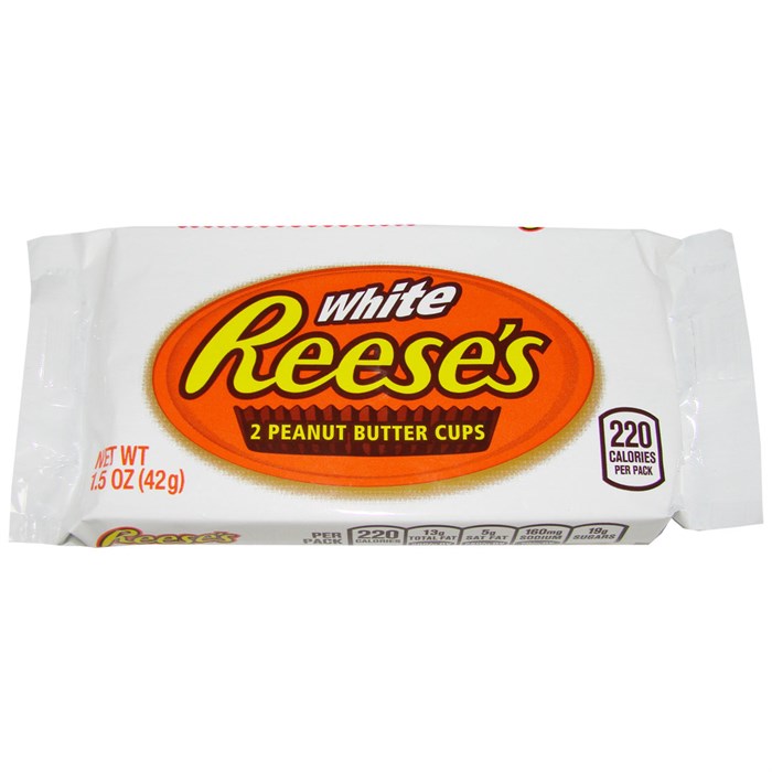 Reese's White Peanut Butter Cups белый шоколад арахисовая паста 42 гр - фото 38803
