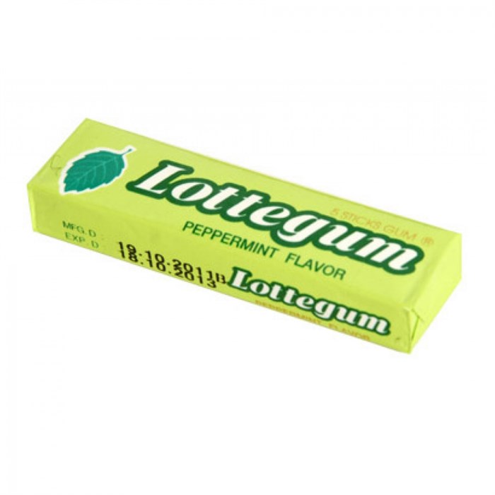 Lotte Gum Peppermint жев. резинка мята 12,5 гр 101613 - фото 38891