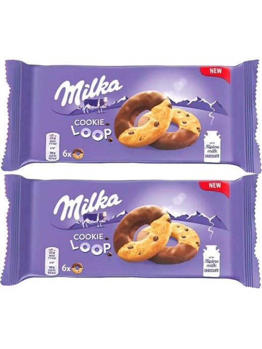 Milka Cookie Loop печенье 132 гр - фото 38951