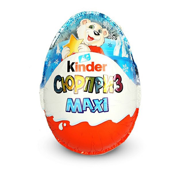 Kinder Maxi яйцо шоколадное с игрушкой 100 гр - фото 39065