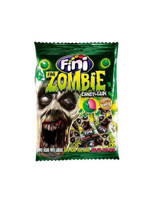 Fini ZOMBIE candy gum жев. леденец "Зомби" со вкусом клубники 80 гр. 225888 - фото 39066