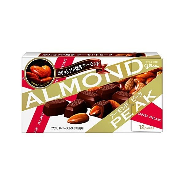 Almond Glico зимний миндаль в шоколаде 55 гр - фото 39118