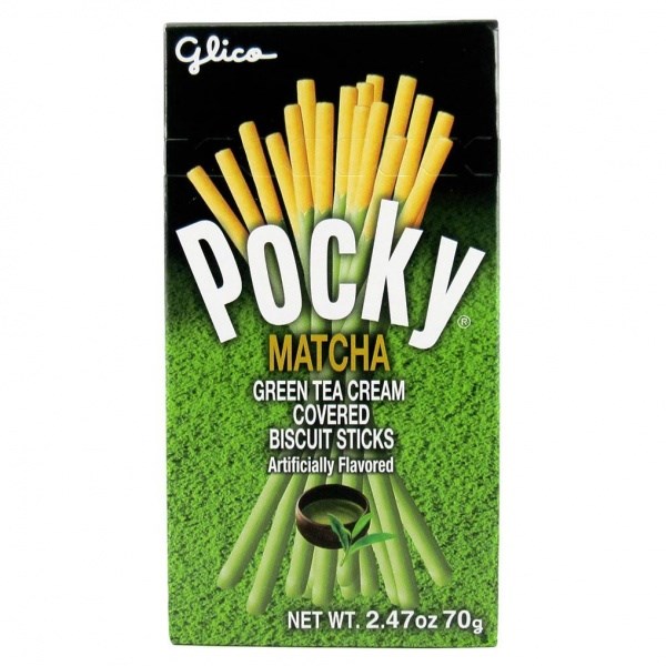 Glico Pocky хлебные палочки со вкусом зеленого чая 50 гр - фото 39253