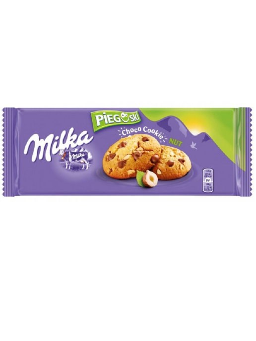 Milka choco cookie nut печенье милка с кусочками ореха 135 гр - фото 39255