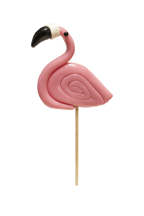 Карамель леденцовая "Фламинго" малина 40 гр - фото 39371