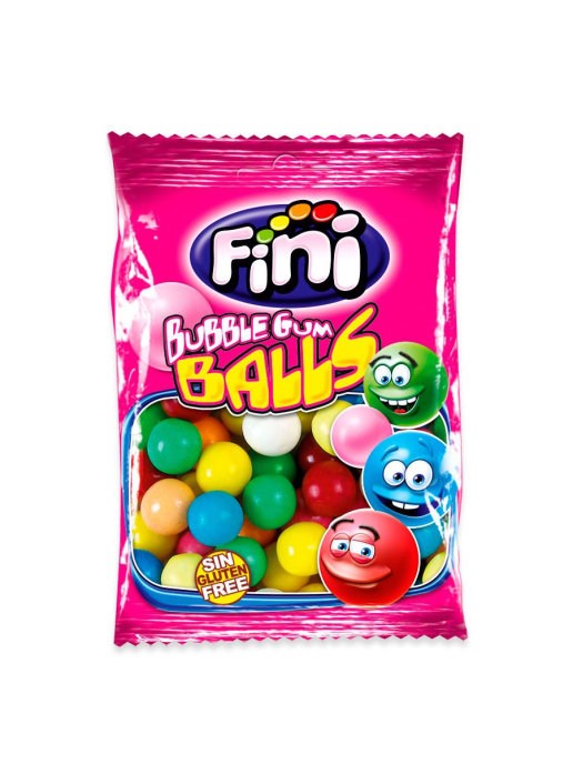 FINI Bubble Gum Balls жевательная резинка мини шарики 90 гр - фото 39391