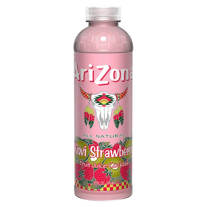 Arizona Kiwi Strawberry напиток сокосодержащий со вкусом киви и клубники 591 мл - фото 39473