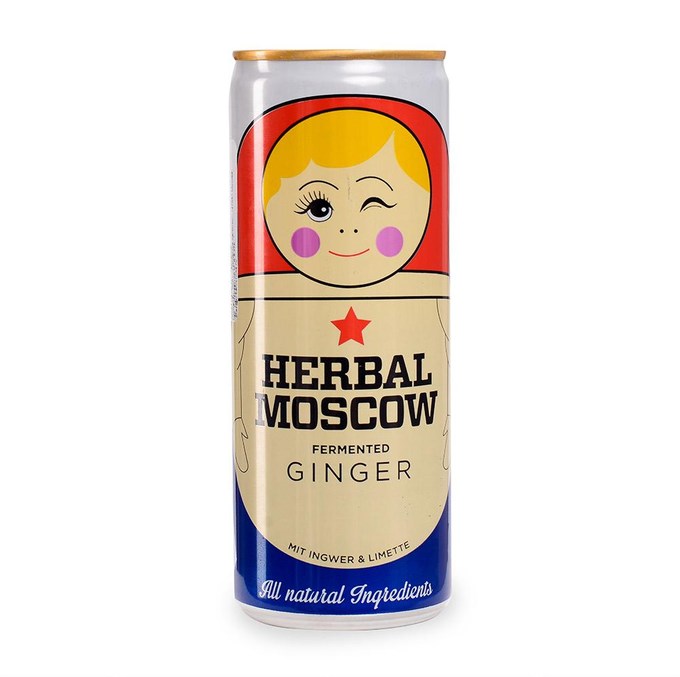 Лимонад Матрешка Herbal Moscow Ginger напиток газированный 0,33 л - фото 39527