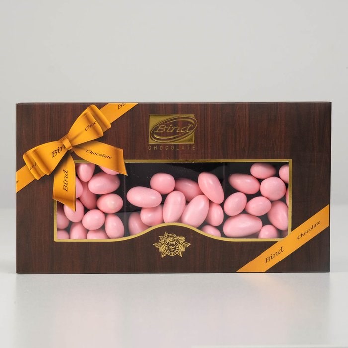 Bind chocolate розовое шоколадное драже с миндалем 200 гр - фото 39545