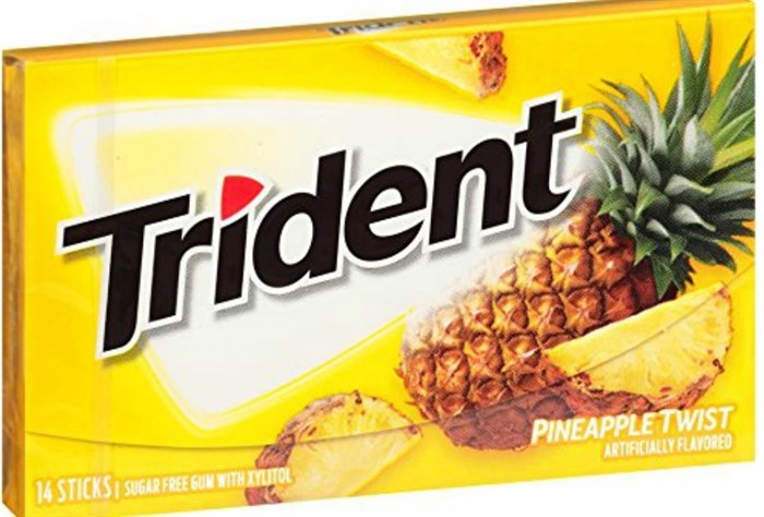 Trident Sticks Pineapple Twist ананас 27 гр - фото 39558