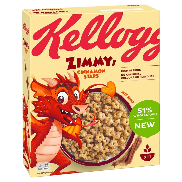 Kellogg's Zimmy's Cinnamon Stars сухой завтрак с корицей 330 гр - фото 39596