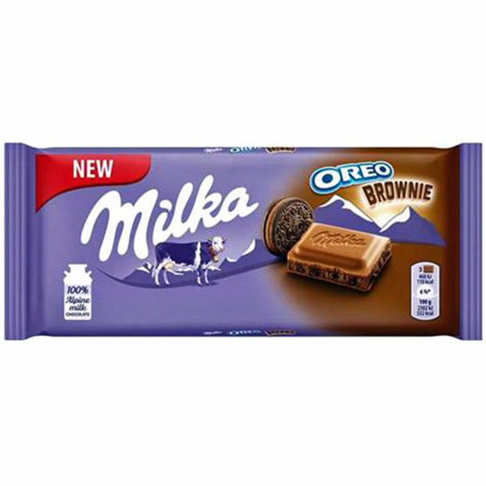 Milka Oreo Brownie шоколадная плитка 100 гр - фото 39703
