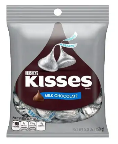 Hersheys KISSES milk chocolate шоколадные концеты 150 гр. - фото 39726
