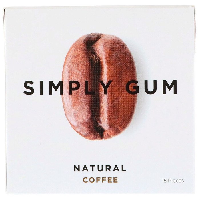 Simply Gum Natural Awaken натуральная жвачка со вкусом мяты, матча и кофеина - фото 39822