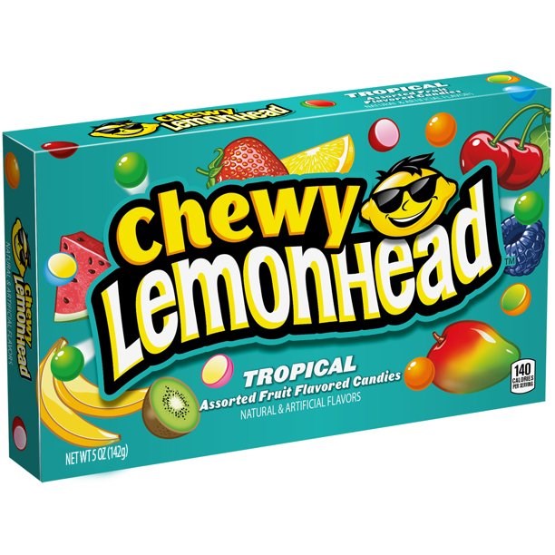 Chewy Lemonhead Tropical жевательные конфеты с тропическим вкусом 23 гр. - фото 39855