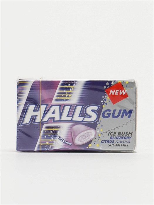 Halls gum blueberry жевательная резинка с голубикой 18 гр. - фото 39865