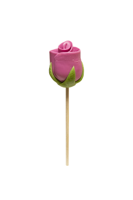 Карамель леденцовая Роза мини (темно-розовая) вишня 30 гр - фото 39896