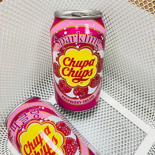 Chupa Chups Raspberry напиток газированный со вкусом малины 345 мл - фото 39919