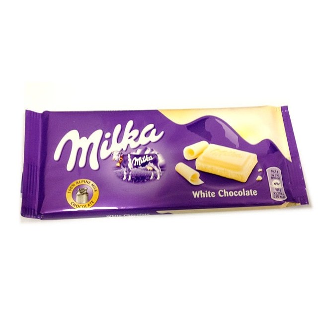 Milka White Chocolate плитка белого шоколада 100 гр - фото 39959