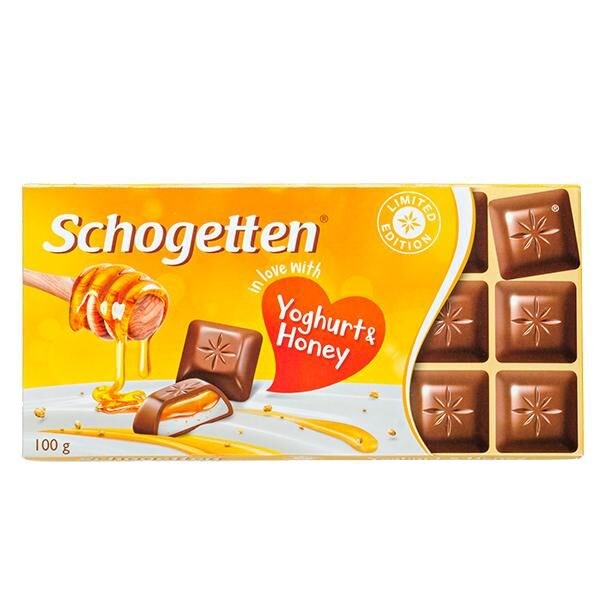 Schogetten Yoghurt & Honey шоколад йогурт-мед 100 гр - фото 40096