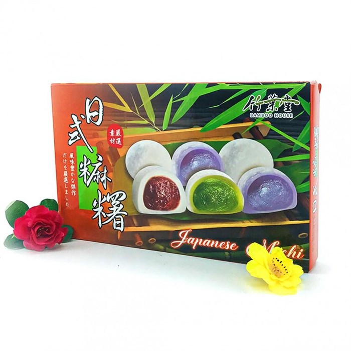 Mochi Taro японское рисовое пироженое моти ассорти таро, зеленый чай, красная фасоль 450 гр 131233 - фото 40125