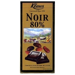 Klaus Noir шоколад горький 80% 100 гр - фото 40135