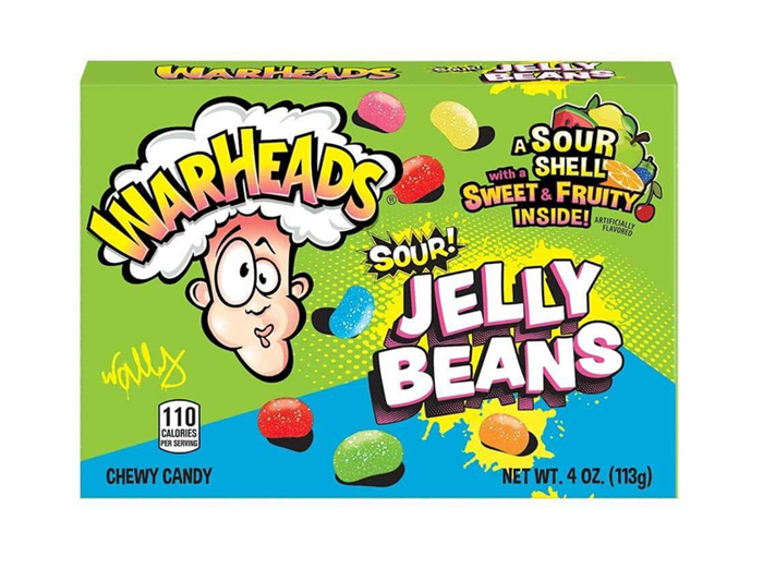 Warheads Sour Jelly Beans конфеты кислые 113 гр - фото 40139