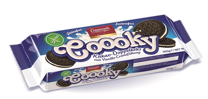 Double Coooky печенье без глютена и без лактозы двойное шоколадное с кремовой начинкой 300 гр - фото 40224