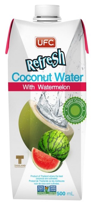 Refresh кокосовая вода с арбузом 500 мл - фото 40287