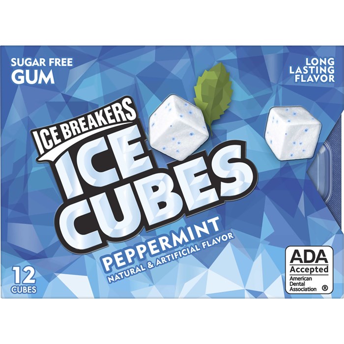 Ice breakers Ice Cubes Spearmint жев. резинка мятная 26,7 гр. - фото 40356