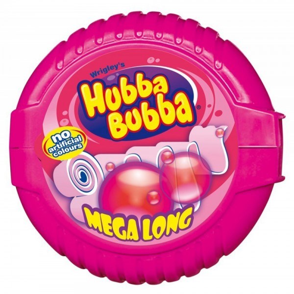 Hubba Bubba Mega Lang Fruits жев. резинка клубника лента 56 гр. 107158 - фото 40576