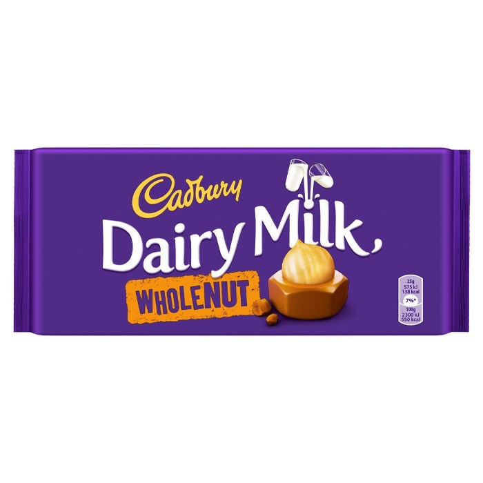 Cadbury Dairy Milk Whole Nut печенье 200 гр 107708 - фото 40748