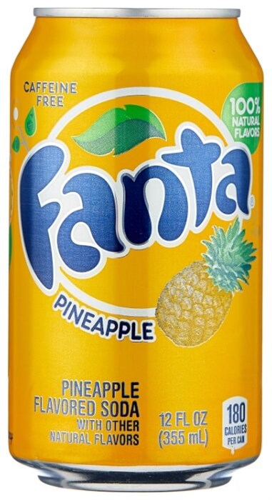 Fanta Pineapple напиток газированный со вкусом ананаса 355 мл - фото 40858