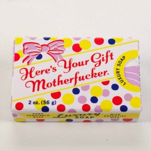 Blue Q Gum "Here's Your Gift Motherfucker" жевательная резинка - фото 41047