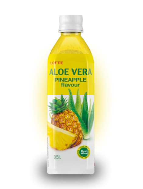Lotte Aloe Vera Pineapple напиток алое вера ананас 500 мл - фото 41056