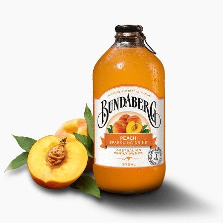 Bundaberg tropical peach sparkling drink лимонад вкус персика 375 мл - фото 41310