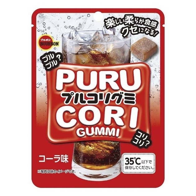 Bourbon puru cori gummi жевательный мармелад со вкусом колы 50 гр - фото 41351