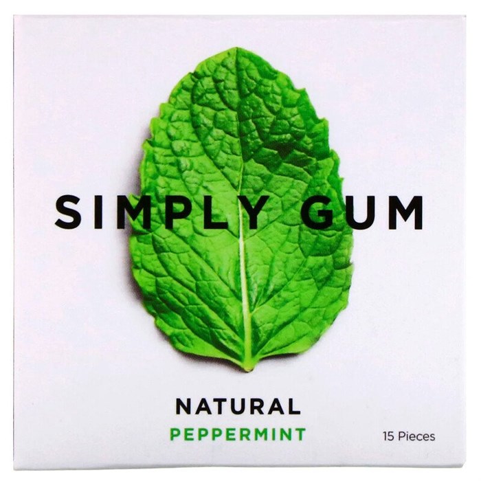 Simply Gum Natural Maple натуральная жвачка со вкусом мяты, матча и кофеина - фото 41365